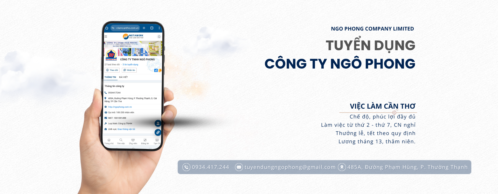 Tuyển dụng Ngô Phong